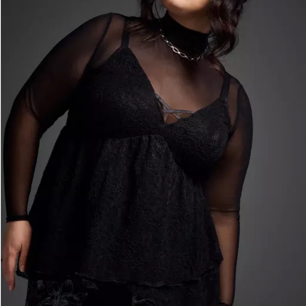 Torrid Nightfall Lace Babydoll Cami
